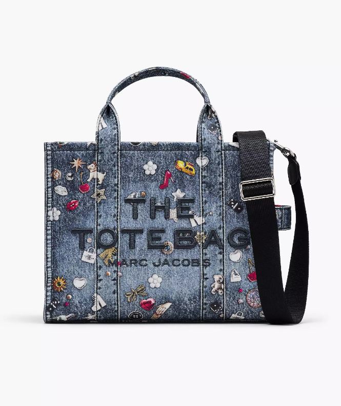 Bolso tote mediano Trompe L'Oeil Trinket